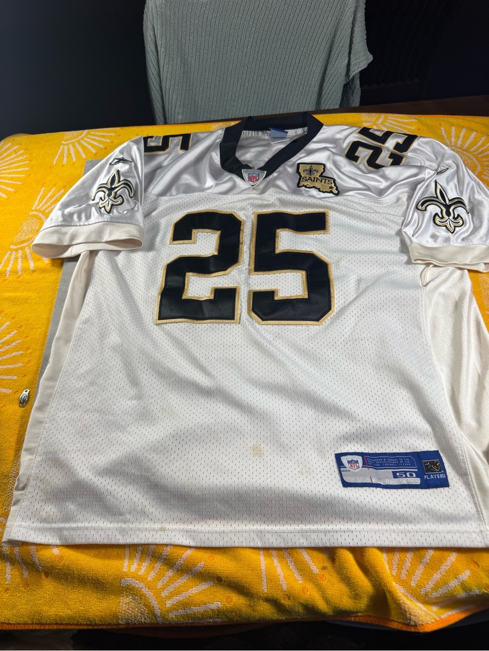 Reggie bush New Orleans Saints #25 White Football Jersey